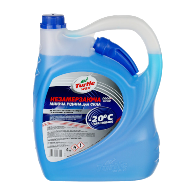 Рідина для склоомивача TURTLE WAX, зимова, -20°C, 4л